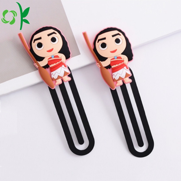 Popular Cartoon Silicone Bookmark for Book