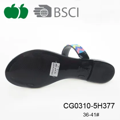 Trendy Fashion Cheap Women Pvc Slippers
