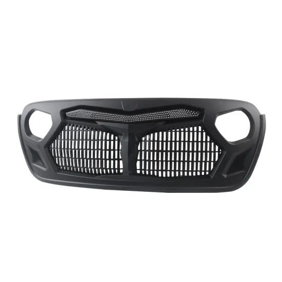 JL 2024 Matt Black Offroad Grill for Jeep Wrangler JL Gladiator Pickup Accessories
