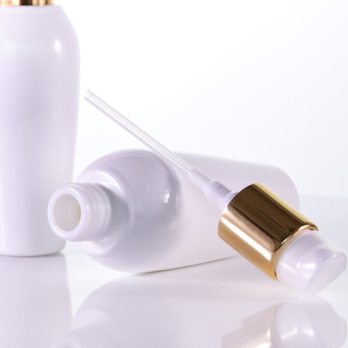 Round Shape Lotion Bottle with golden caps