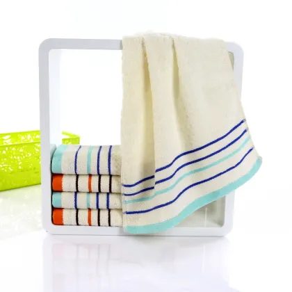 Promote sale custom plush cotton face towel