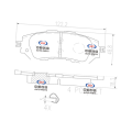 Toyota YARi SL এর সামনের ব্রেক প্যাড