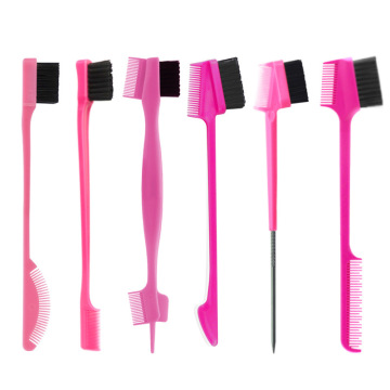 Wholesale Custom Logo Hair Coloring Tools - 3 in 1 Edge Control Brush