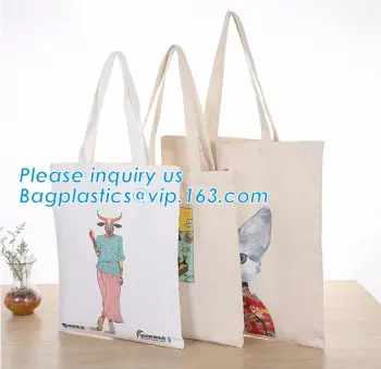 Canvas Cotton Pouch Tote Bag With Custom Printed Logo,Shoulder Zipper Messenger Organic Canvas Tote Bag, bagease, pack
