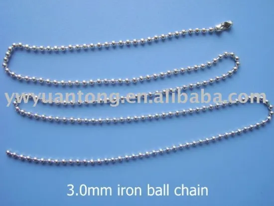 3mm metal ball chain