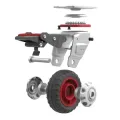 5 Zoll rotes Pu Caster Wheel ruhig rennen