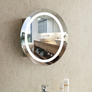 Modern Wall Mounted Makeup LED Round Mirror
