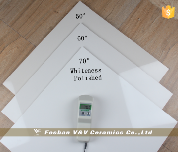 70 Degree Super White Floor Tile, Full Body Polished White Tiles,Floor Tile