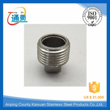casting square male stainless steel water pipe plug