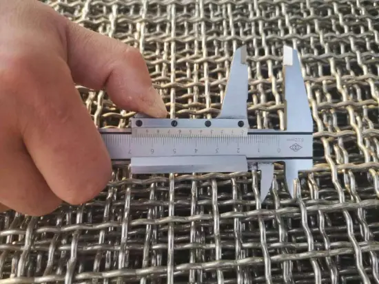 crimped woven wire mesh for Heat treatment