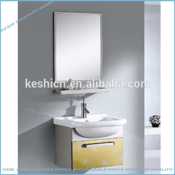 Corner stainless steel bathroom cabinet
