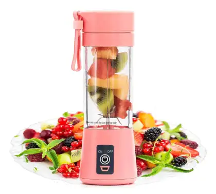 Portable USB-Powered Smart Mini Juicer: 380ML Fresh Fruit Blender in Cup & Bottle Design