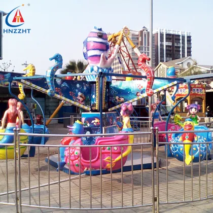 Ocean Bicycle Ride at Amusement Park