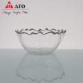 Gold Plated Fruit Salad Bowl for Wedding Glass