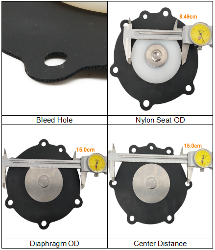 JISI 50 JISR 50 JIFI 50 JIFR 50 Valve Diaphragm