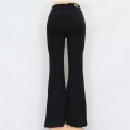 Ladies Black Flared Pants Custom