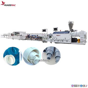 Plastic two cavity pvc pipe production line