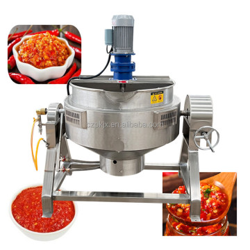Industrial Electric Heating Double Jacket Cooking Pot with Mixer - 500Liter