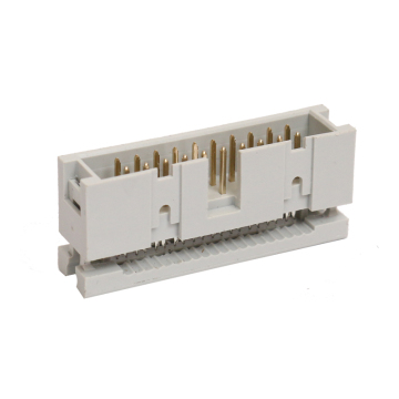 WANHAI Factory Price 2.54mm Pitch Box Header Grey Connector for Gold Flash IDC Type