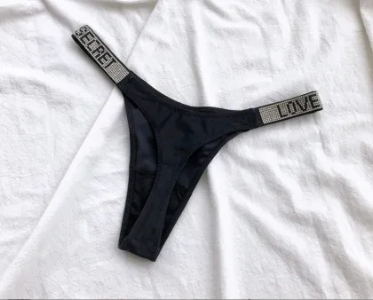 Lovely Secret Rhinestone G String Panties - Sexy Lingerie