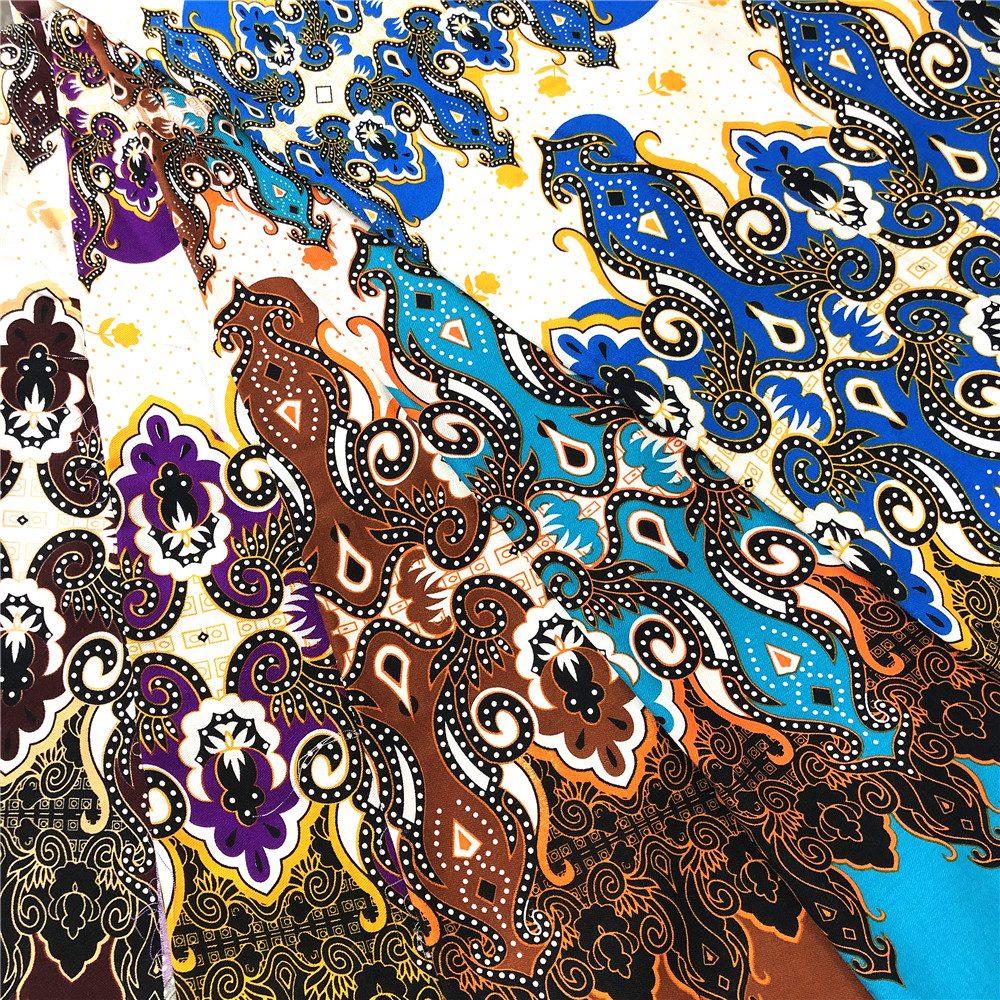 Colorful Rayon Twill Printed