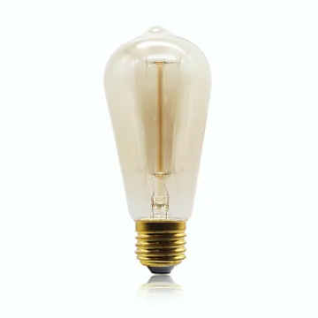 Vintage ST64 Glass Edison Bulb E27 Lamp Holder 40W-60W