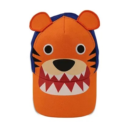 Custom Tiger Embroidery Kids Baseball Cap with Curved Bill