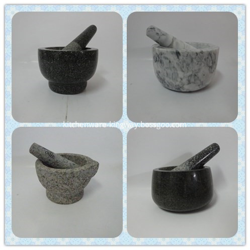mortar and pestle with design
