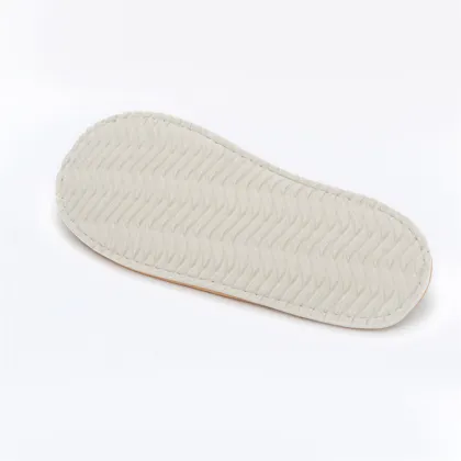 Custom Logo Linen Hotel Slippers with Eva Sole - Cheap Disposable Slippers for Hotels