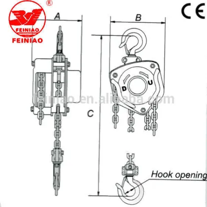 0.5~20T HSZ-K Series Hand Chain Pully Hoist Big Amount Supply