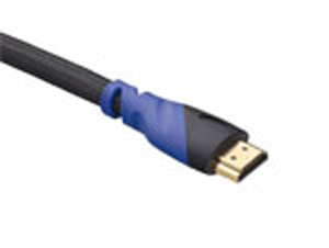 HDMI 19Pin Blue and Black 30awg Gold-Plated Plug
