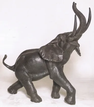 High quality aluminium elephant figure