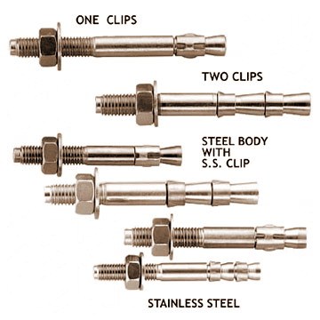 Stainless Steel Wedge Anchor Stainless Steel Throught Bolt, 316 304 Wedge Anchor