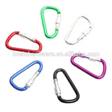 Fashion High Quality Metal Aluminum Carabiner Spring Snap Hook