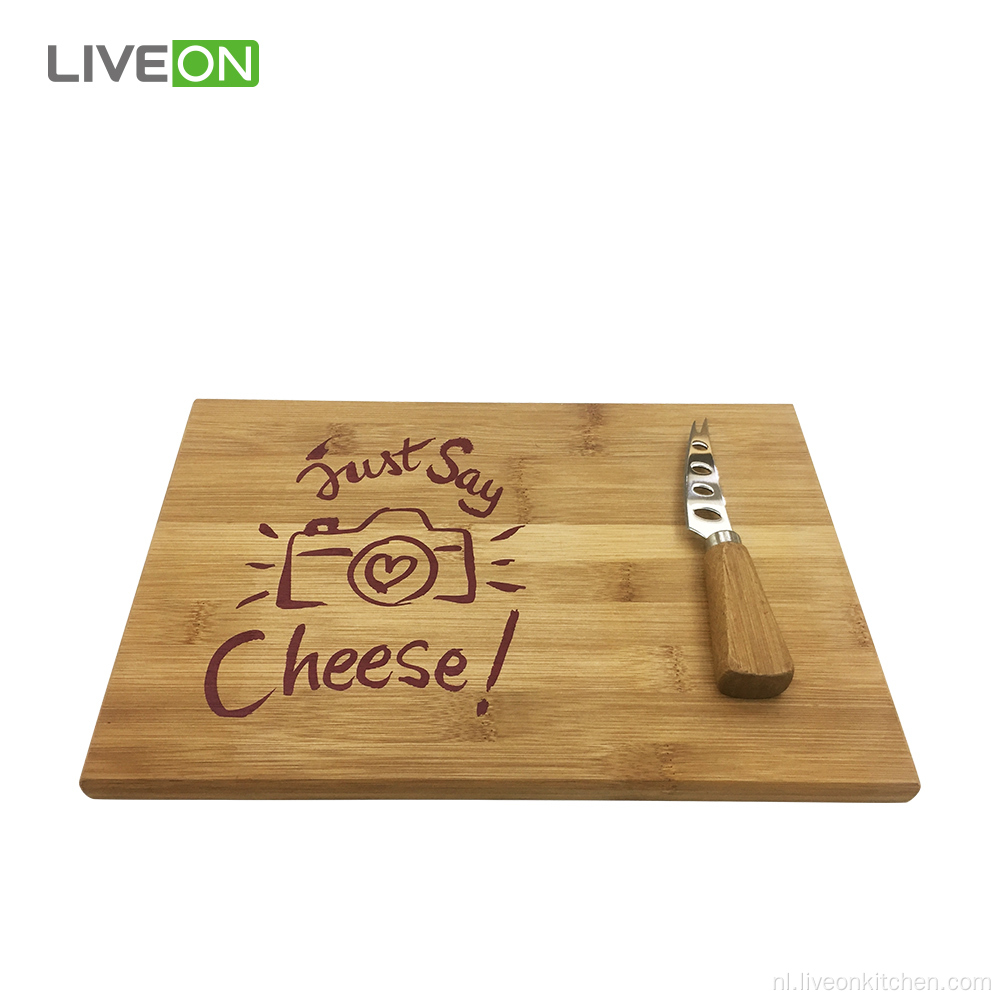 Natural Cheese Set Bamboo Cheese Board