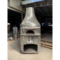 Коммерческая газовая печь для пиццы с мозаикой и шкафом