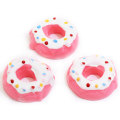 Hot Selling Mini Doughnut Resin Cabochon Flat Back Sweet Food  Donut Handmade Craft Decor Beads Charms Hairpin Ornaments