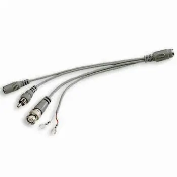 0.5m Cable Converter for W001/W002 to BNC, Audio and DC Jack Security Camera, RoHS Approved