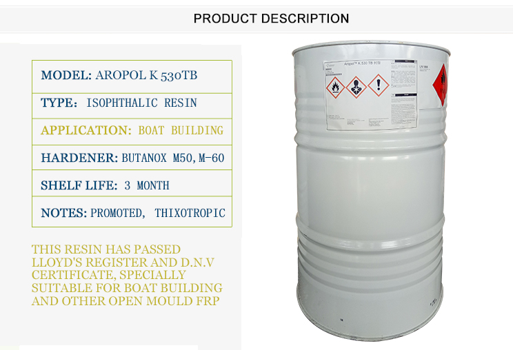 ISOPHTHALIC UNSATURATED POLYESTER RESIN FOR BOAT BUILDING