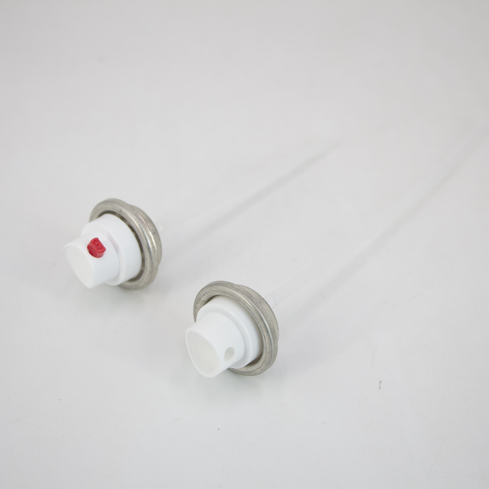 Insecticide spray tin can metal valve plastic actuator