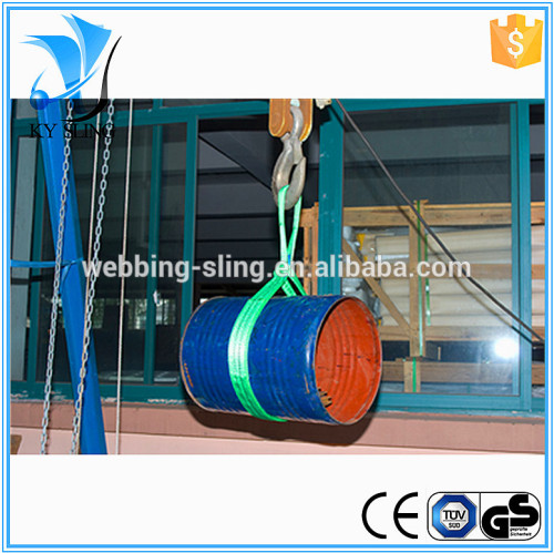 2000KG double ply polyester flat webbing lifting slings SF7:1