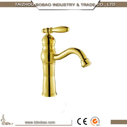 Gold Bathroom Faucet Golden Bathroom Faucet Gold-plated Bathroom Faucet Fancy Bathroom Faucet Antique Brass Bathroom Faucet Upc