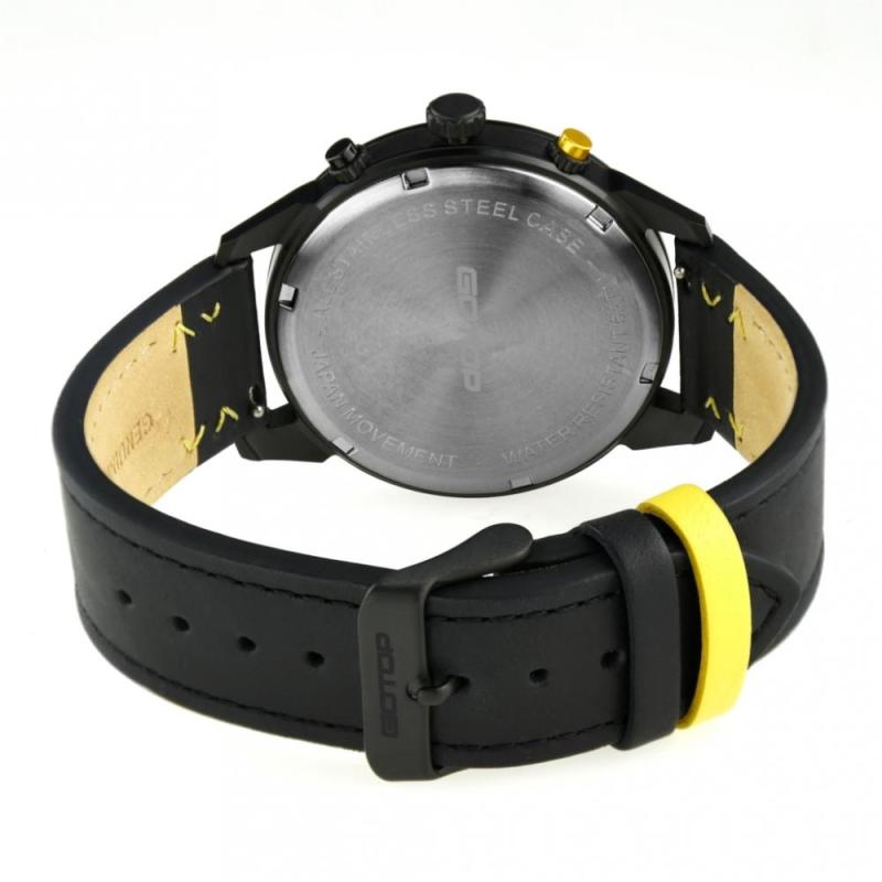 FEATURES OF SS661 GENUINE LEATHER DUAL DIAL WATCHES