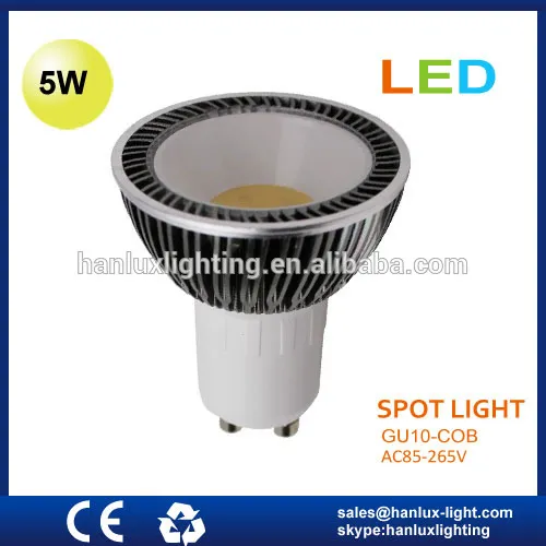 5W 400LM base TUV CE ROHS report LED spotlight