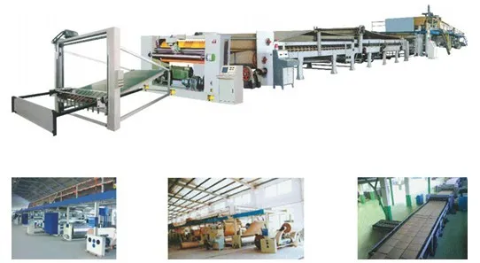 Corrugated cardboard production line