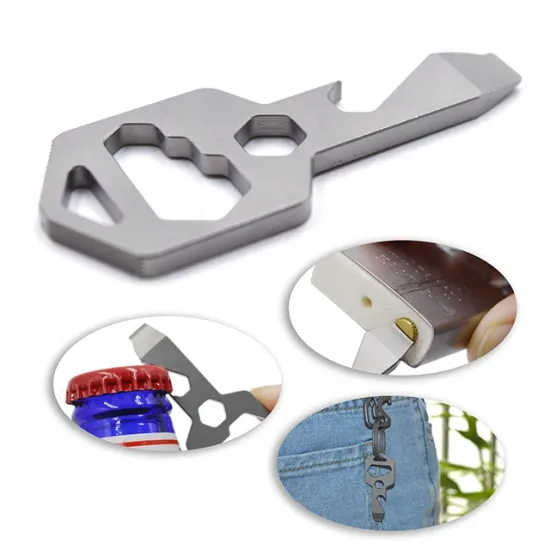 Titanium Multi-function EDC Metal Key Chain Bottle Opener