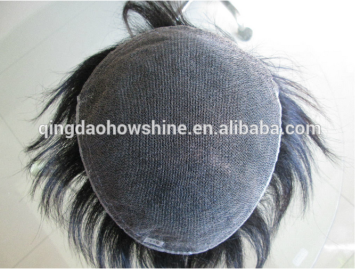 Grade 8A Accept Paypal Wholesale full lace real hair toupee for men