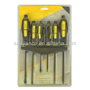 Carbon steel/CR-V blade 6pcs screwdriver set