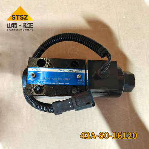 The solenoid valve 43A-60-16120/ 43A6016120 is suitable for dump trucks such as HD465-8 and HD605-8