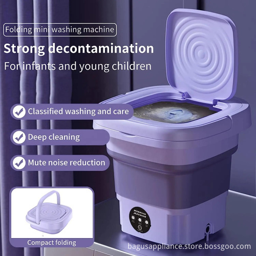 Factory Direct 8L Hands-Free Smart Mini Foldable Washing Machine: Affordable Laundry Solution